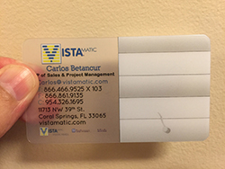 manufacturing frosted plastic business card