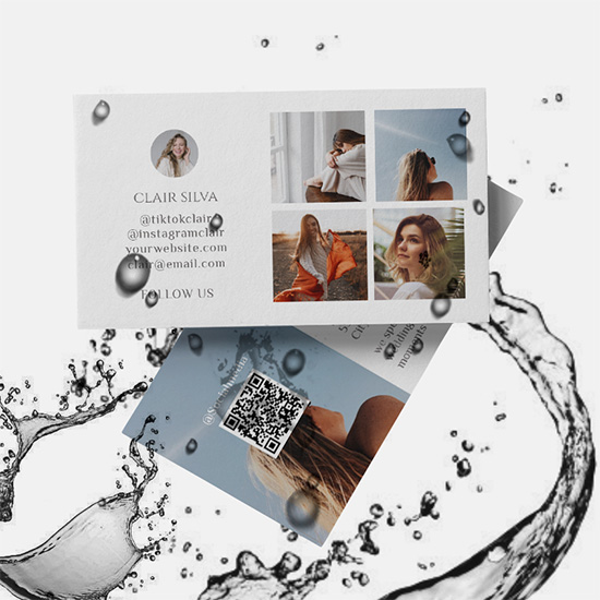 Photography Waterproof Business Cards