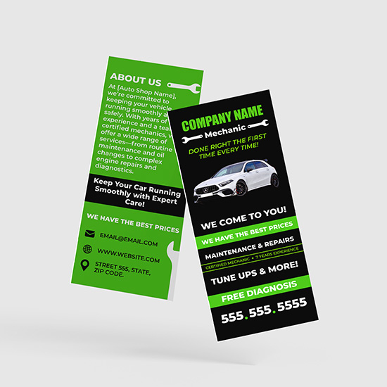 Auto Mechanic & Repair Rack Cards