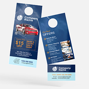 Automotive Detailing & Car Wash Door Hangers