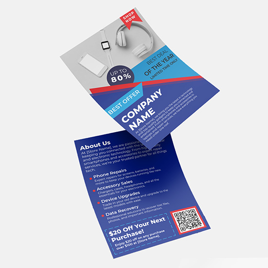 Cellular & Electronic Store Print Marketing