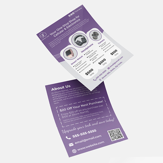 Cellular & Electronic Store Flyers