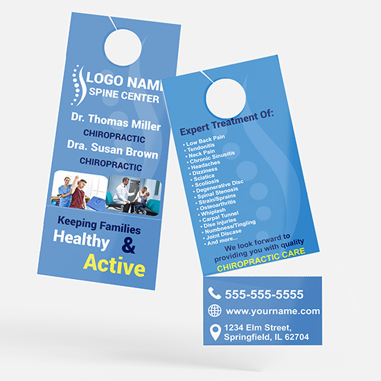 Chiropractic Door Hangers with Tear-Off