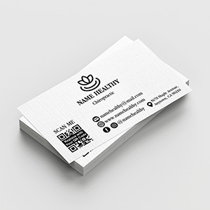 Chiropractic's Office Linen Business Cards