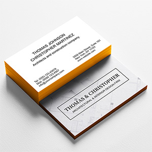 Contractor Painted Edge Business Cards