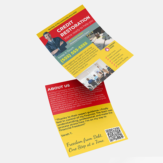 Debt Relief Flyers