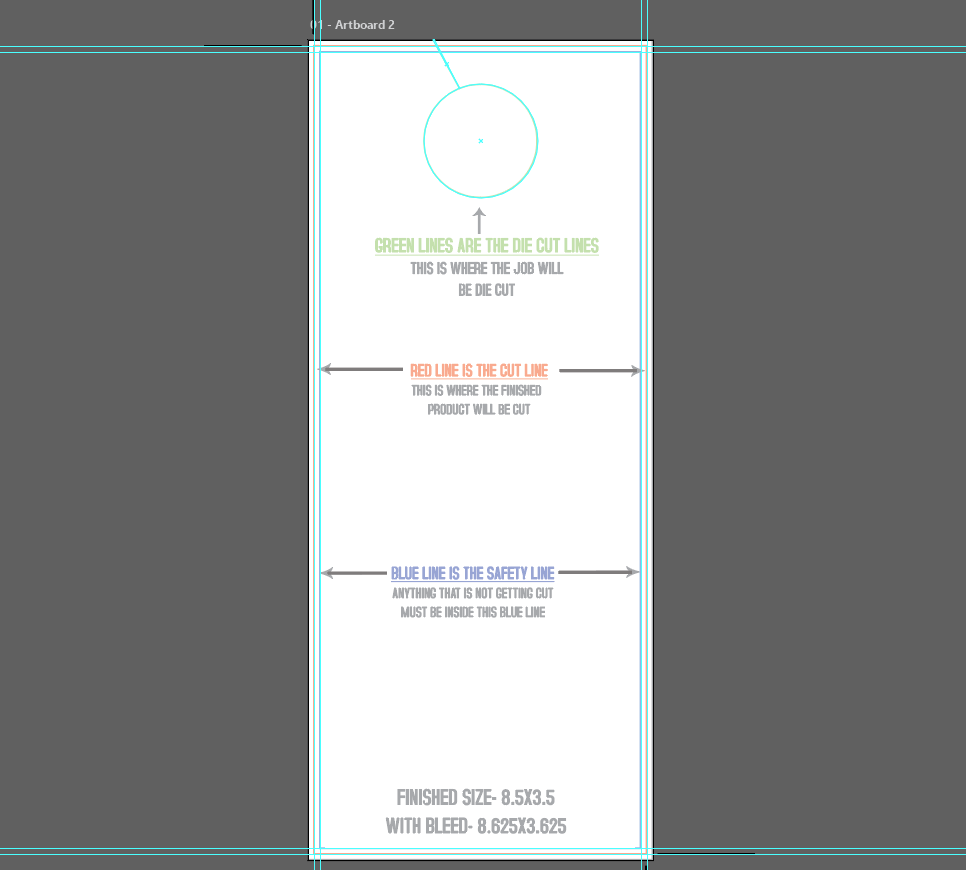 Blank Door Hanger Layout Templates
