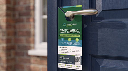 High Quality Custom Door Hanger Example