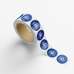 Delhougne Realty Circle Roll Labels