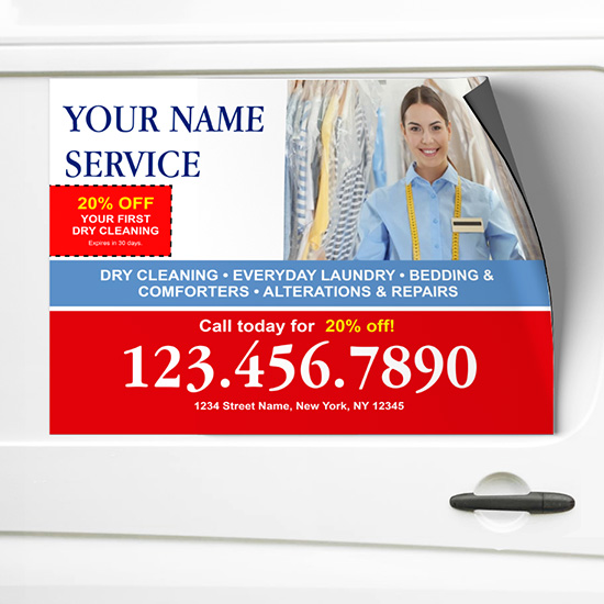 Dry Cleaning Car Magnets