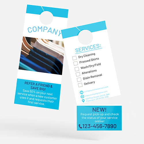 Dry Cleaning Door Hangers