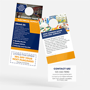 Electrical Supplies Door Hangers