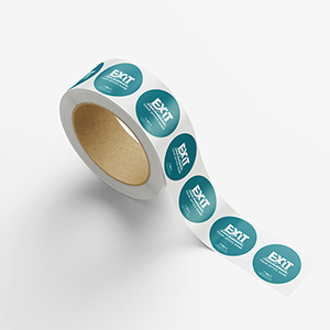 EXIT Realty Circle Roll Labels