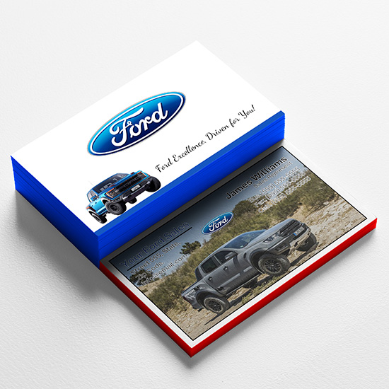 Ford Dealership Business Cards