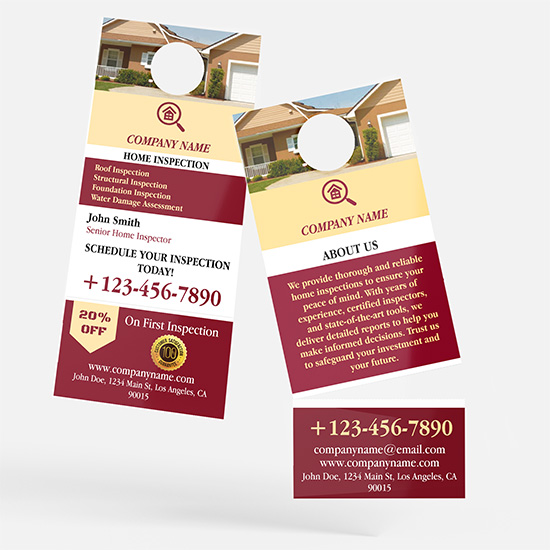 Home Inspection Door Hangers
