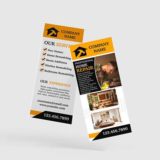 Home Remodeling Rack Cards