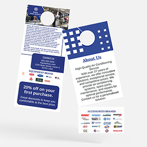 HVAC Supply Door Hangers