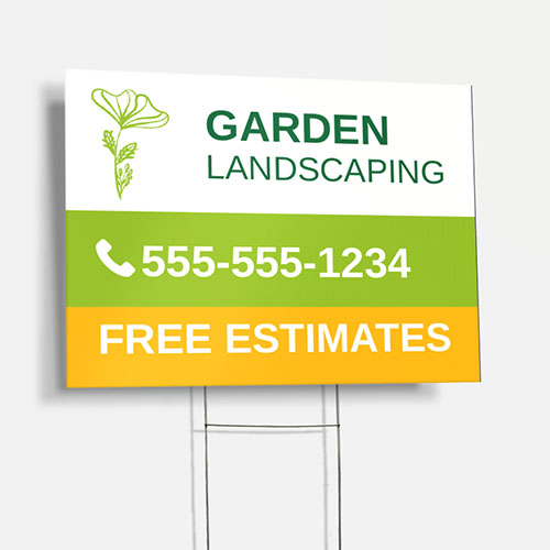 Premium Landscaping Yard Signs | Boost Your Landscaping Business Visibility