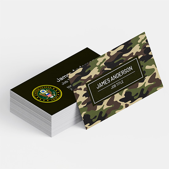 Military Standard Business Cards