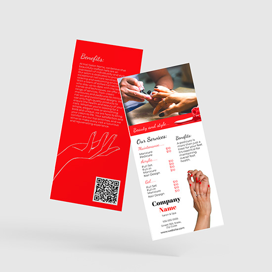 Nail Salon Rack Cards