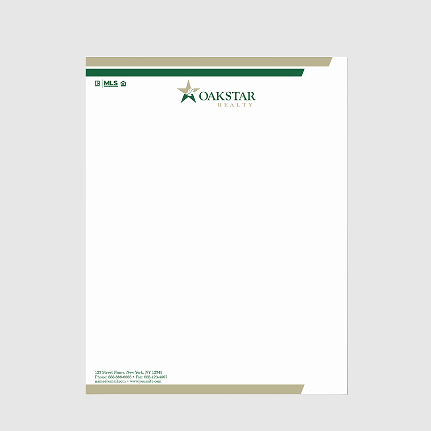 Oakstar Realty Letterhead