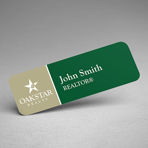 Oakstar Realty Plastic Nametags