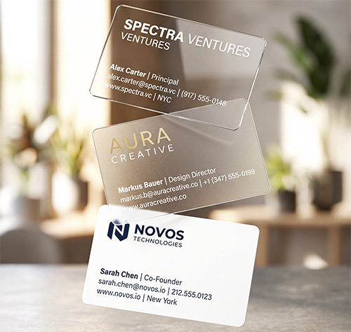 Premium Plastic Business Cards Collection