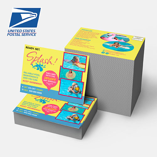 Pools Cleaning Postcards | Postcard Marketing