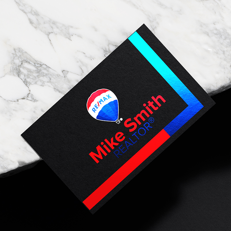 Remax Full-Color Foil Business Cards