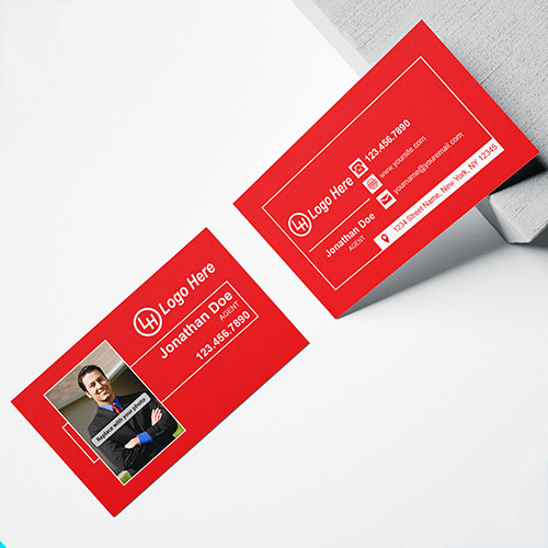 Generic Insurance Silk Business Cards