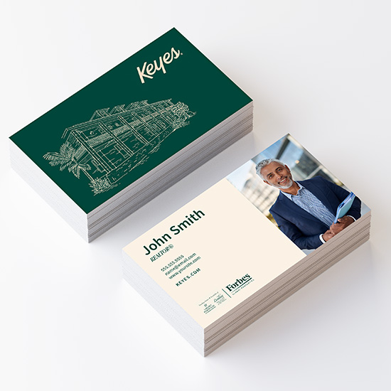 The Keyes Company Suede Business Cards