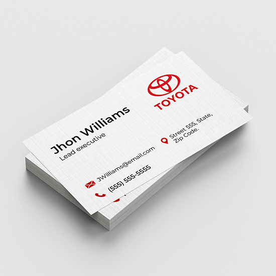 Toyota Dealerships Business Cards