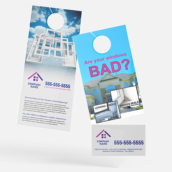 Window & Glass Door Hangers | Window & Glass Marketing