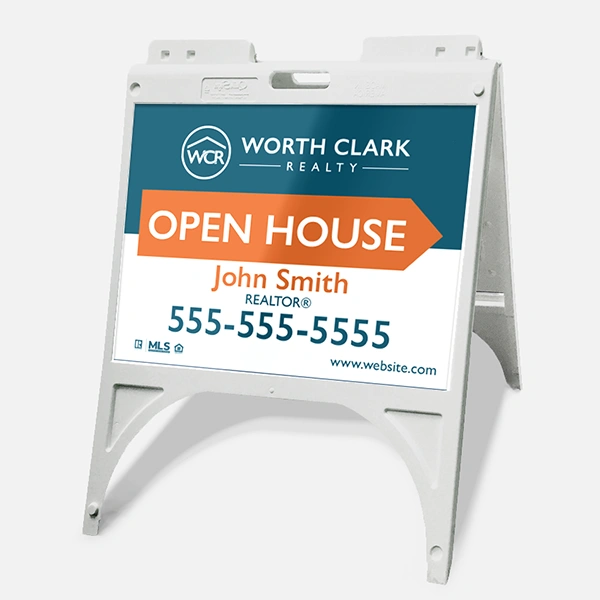 Worth Clark Realty A-Frame/Open House Signs