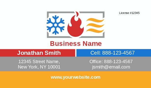 Image 9 for Hvac Business Card Template