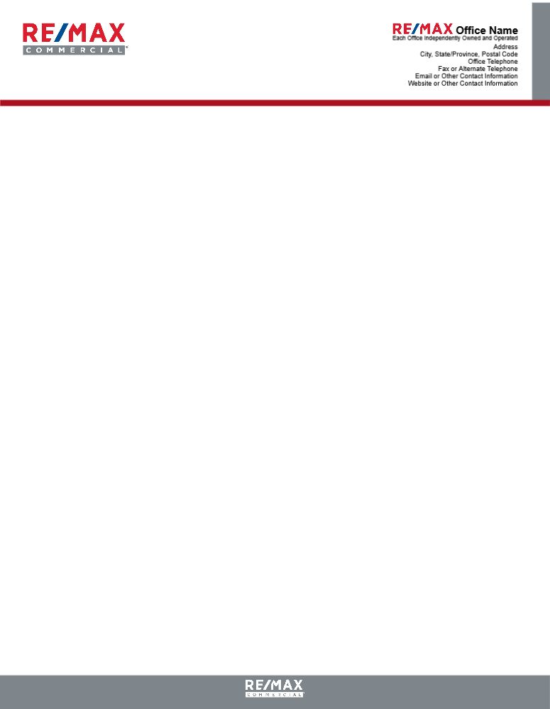 RE/MAX COMMERCIAL Letterhead | Free Template Designs | Custom Printing re-max-commercial-letterhead-free-template-designs-custom-printing