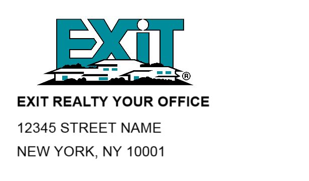EXIT Realty Address Labels | Free Template Designs | Custom Printing