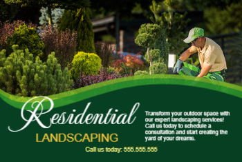 Landscaping Postcard 1b 4x6