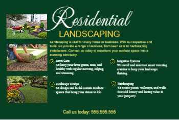 Landscaping Postcard 1b