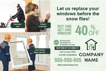 Window & Glass Postcard 4a 4x6