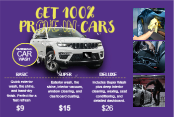 Auto Detailing & Car Wash Postcard 2a 4x6