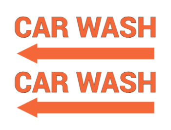 Auto Detailing & Car Wash Sign 4a 18x24