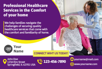 Senior Care Postcard 5b 4x6