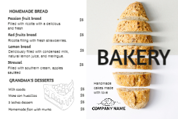 Bakery Postcard 5a 4x6
