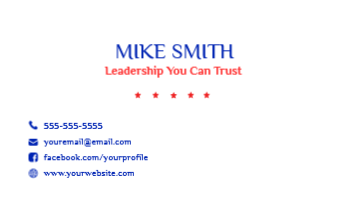 Political Business Card 6