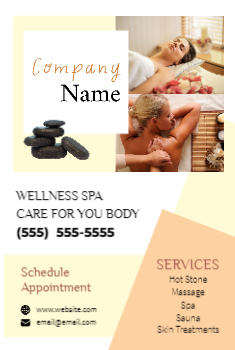 Spa & Massage Postcard 2b 4x6
