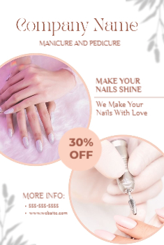 Nail Salon Postcard 4b 4x6