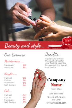 Nail Salon Postcard 1b 4x6