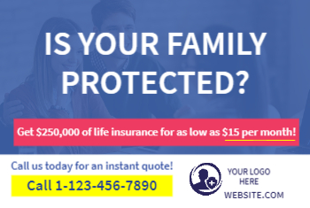 Life Insurance Postcard 3