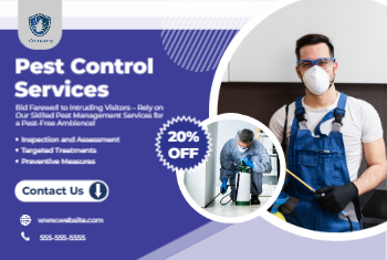 Pest Control Postcard 1 4x6